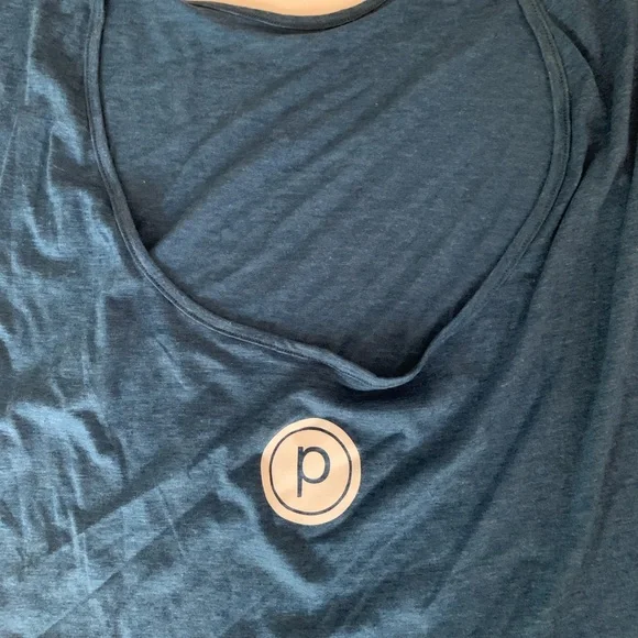 Pure Barre Heather Blue Pony Tee [Size Large] - Picture 4 of 4